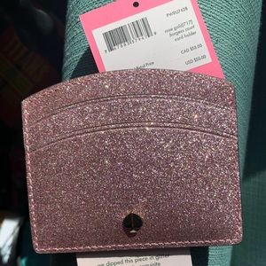 Kate Spade ♠️ Rose Gold Burgess Court Card Holder